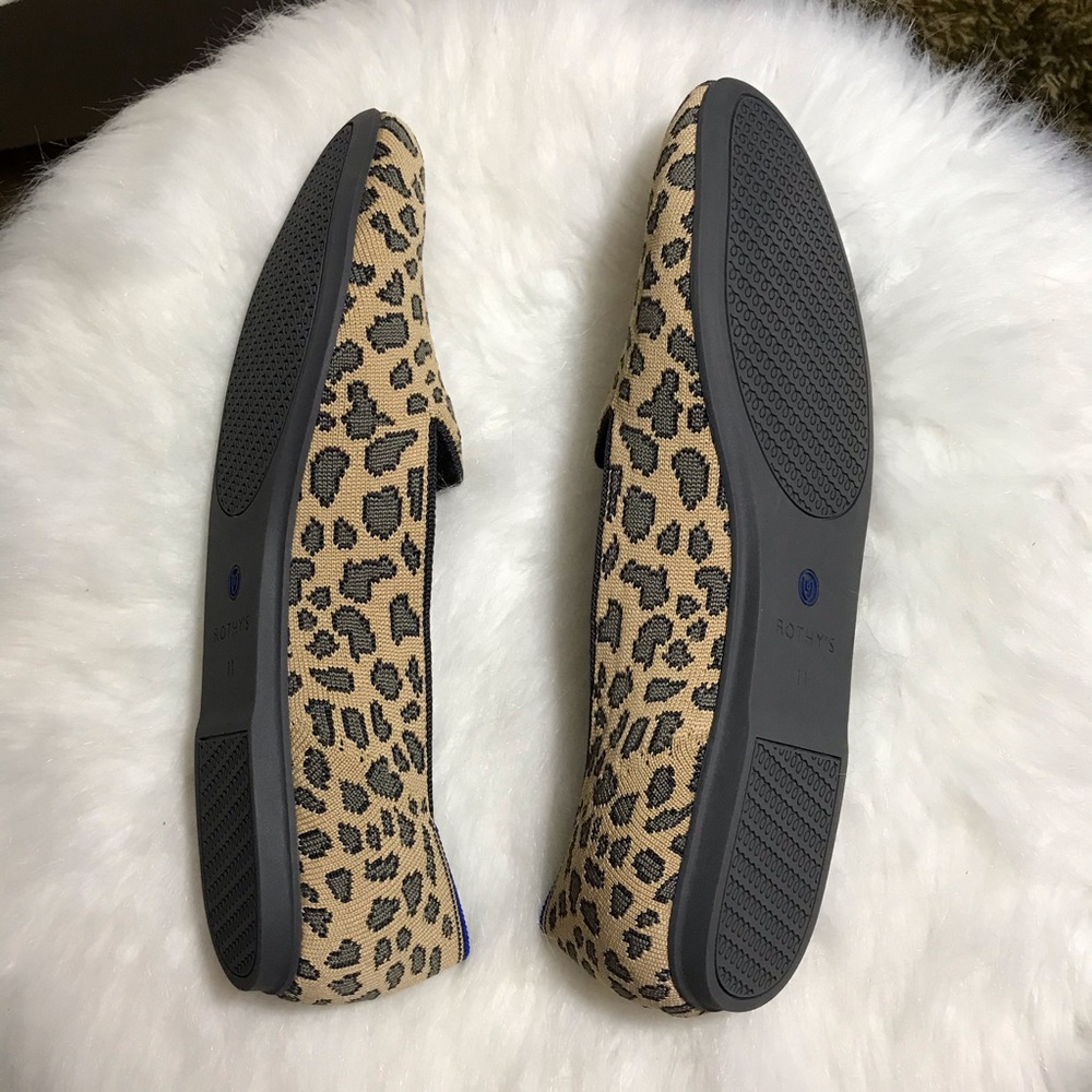 SOLD Rothy’s Leopard print Shoes Round Toe New 11W - Picture 7 of 8